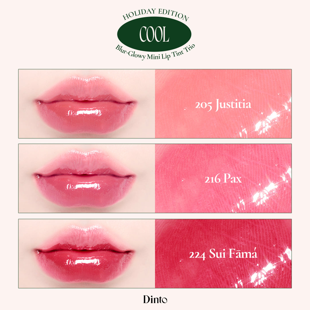 [𝑯𝒐𝒍𝒊𝒅𝒂𝒚 𝑳𝒊𝒎𝒊𝒕𝒆𝒅 𝑬𝒅𝒊𝒕𝒊𝒐𝒏] Blur-Glowy Mini Lip Tint Trio